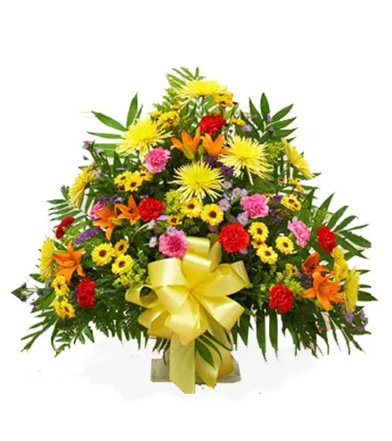 Sympathy Floor Basket Multi Bright