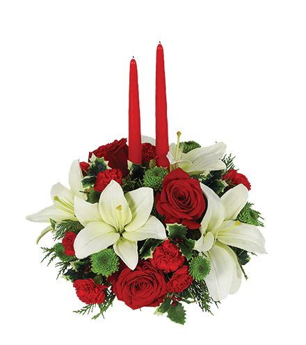 Holiday Floral Centerpiece From  $90
