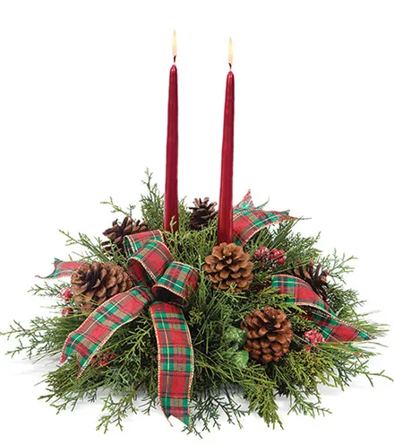 Bright Evergreen Centerpiece