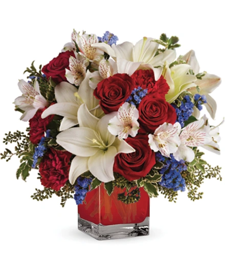 ☆ブーケ Red, White, & Beautiful | Blooms Today